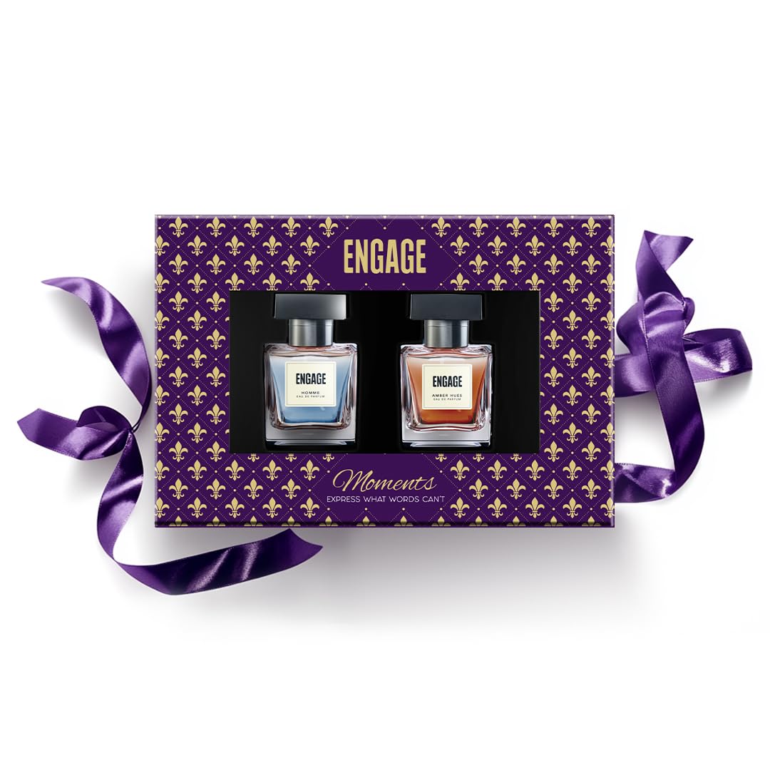 

Engage Luxury Perfume Gift Set For Men 50ml X 2 Long Lasting Eau De Parfum Travel Size Combo Ideal Birthday Anniversary Present