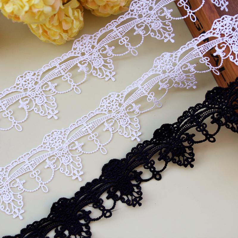 Off-white Water-soluble Embroidery Lace Trim for DIY Lolita Fashion, 4cm Wide
