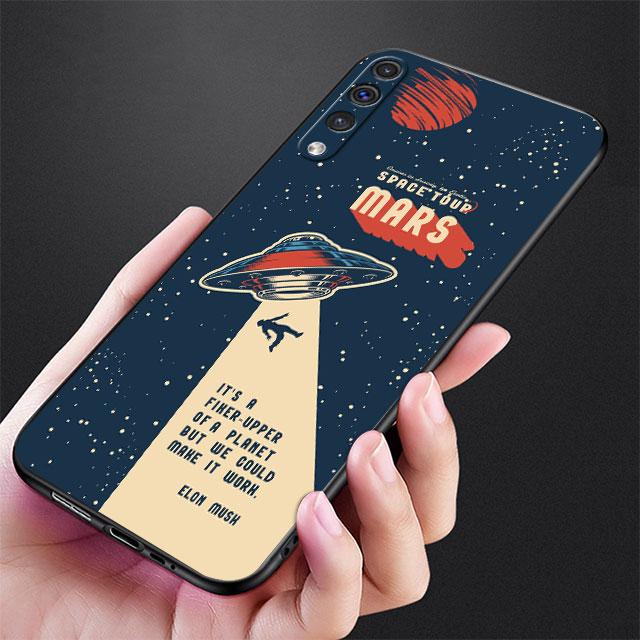 Case For Samsung Galaxy Note 20 Ultra 10 Plus 9 8 A50 A10 A40 A70 A20e M13 M52 M31 A52 A51 Phone Cover Cartoon Cool Astronaut