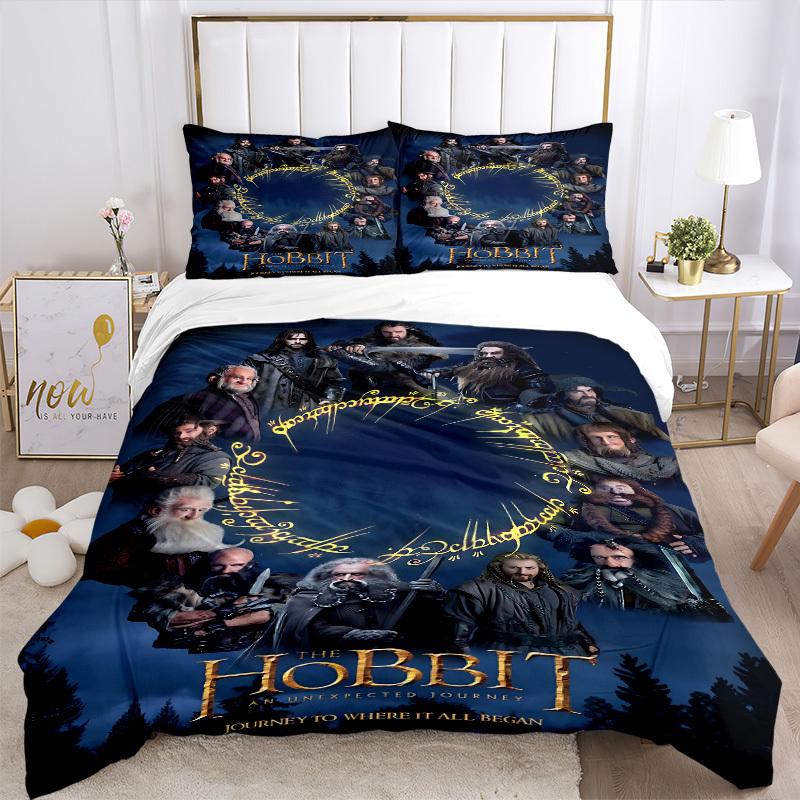 3pcs Hobbit Duvet Cover Set (1 Duvet Cover + 2 Pillowcases, No Core) - Comfortable, And Breathable Bedroom Decoration Yy251104087