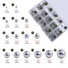 665 Pieces 1-10mm 15 Sizes Metric Precision Assorted Loose Bicycle Bearing Steel Ball Assortment Kit G