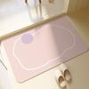 Simple Bathroom Diatom Mud Foot Mat Bathroom Door Mat Toilet Non-Slip Mat Toilet Absorbent Floor Mat