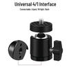 Universal 360° Rotating Ball Head Tripod with 1/4 Phone Holder for Live Broadcast Photography