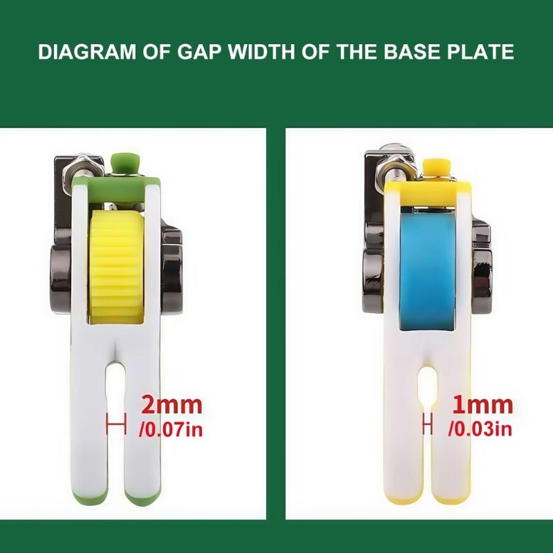 2Pcs Replaceable Flat Car Roller Presser Foot Sewing Machine Accessory for Shirts Curtains Canvas Fabric Leather Sewing