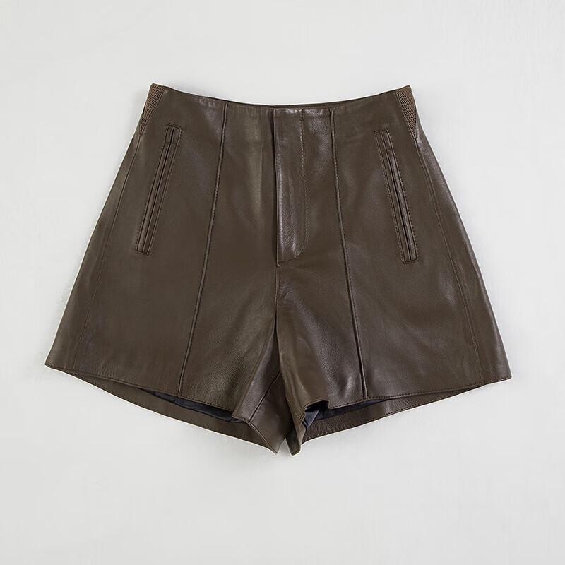 Women's High-Waisted Faux Leather Shorts