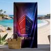 LOSC Lille Personalized Printed Beach Towel Soccer Logo Support Custom Name Text Absorbent Towel For Sport Travel Special Gift