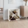 Day and Night - Day and Night Solid White Pine Wood Wine Rack 62x25x62 Cm