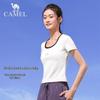 CAMEL Women's Cotton-Feel Square Collar Sport T-Shirt