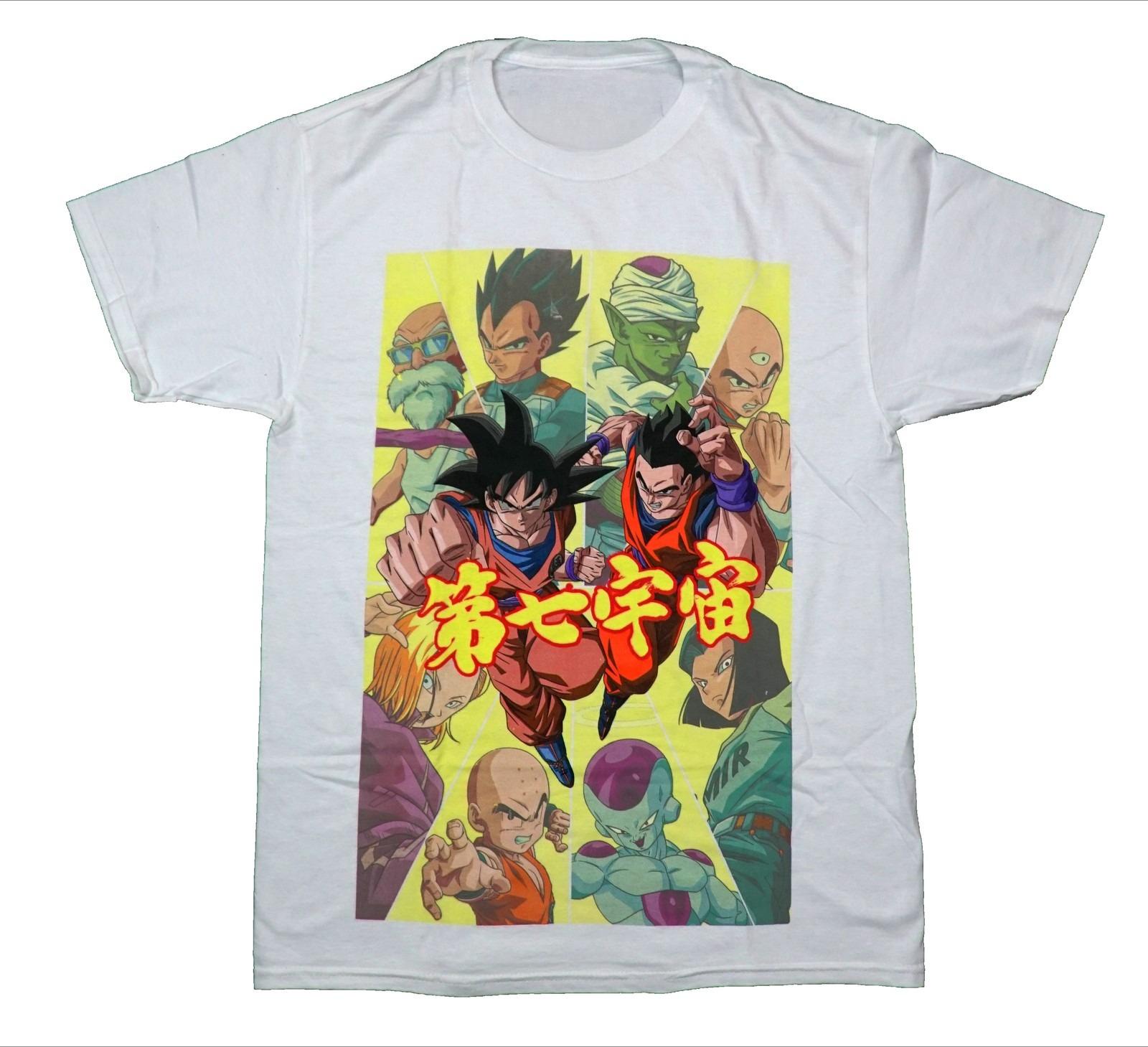 

Summer Dragon Ball Super TShirt Men Universe 7 Team Anime Graphic Short Sleeve Oversized Streetwear Loose Fit Anime Fan Top L