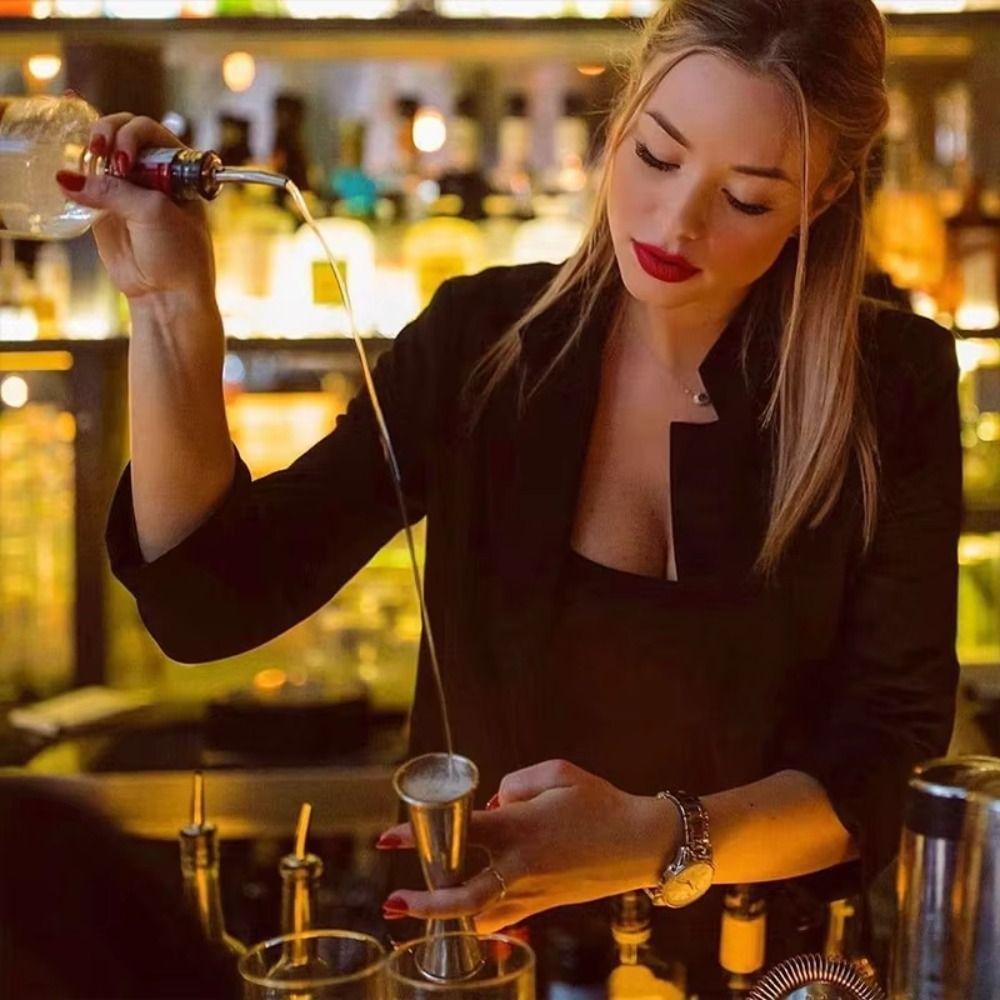 Stainless Steel Drink Spirit Measure Jigger 1oz / 2oz Cocktail Measuring Cup  Bartending Tools