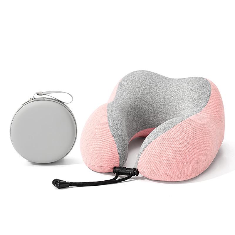 Four Seasons U-Shaped Memory Foam Neck Support Pillow for Travel and Office