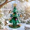 Christmas Tree Bird Feeder for Outdoor Holiday Backyard Decoration