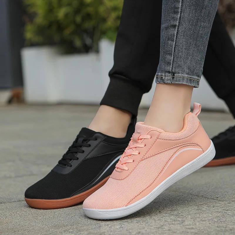 Unisex's Shoes 2024New Comfort Walking Flats Mesh Breathable Sneakers for Men Tennis Training Shoes Barefoot Shoes for Women Men