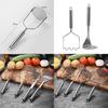 Stainless Steel Potato Masher With Round And Square Openings For Home Kitchen Use