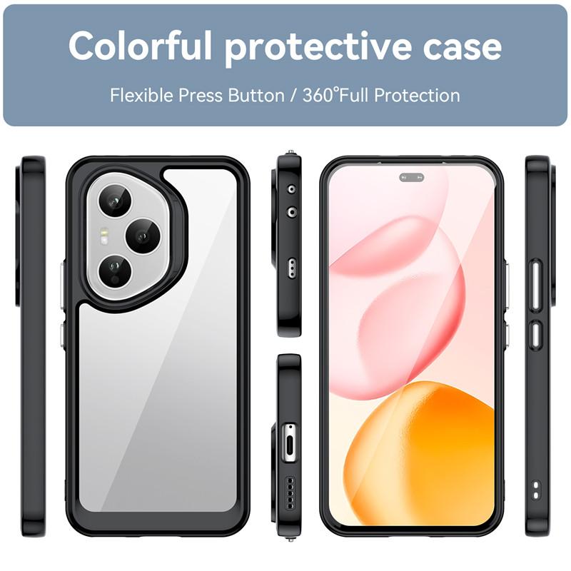 For Honor 400 Pro Global Case Honor 400 Honor 400 Pro Global Cover Funda Clear PC + Silicone Shockproof Protective Phone Cover