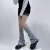 Y2k Striped Foot Covers Horn Drawstring Strap Boot Socks New Ankle Warmer  Autumn Winter