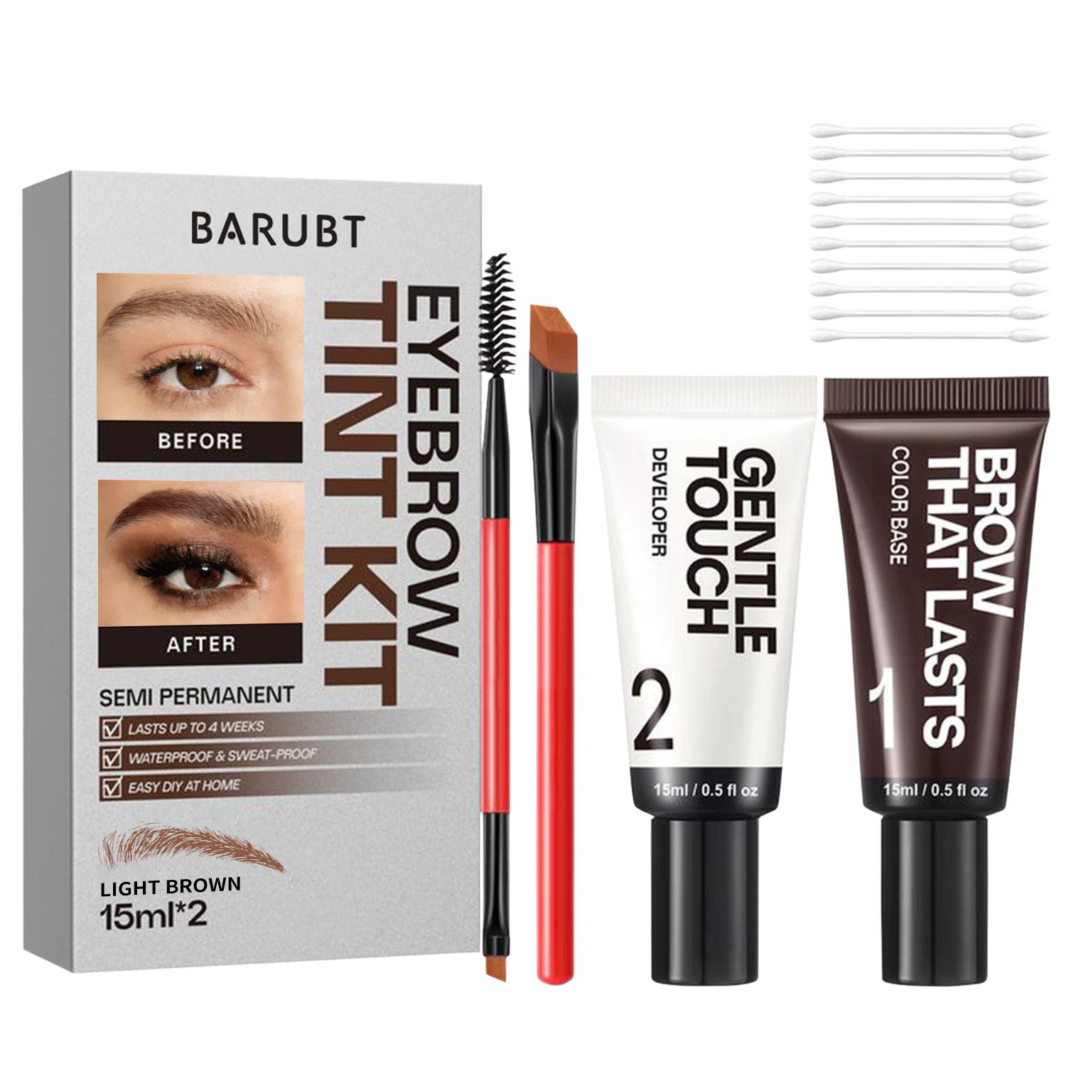 Liquid dye tear eyebrow paste waterproof and long-lasting non-fading lazy eyebrow paste waterproof and quick-drying