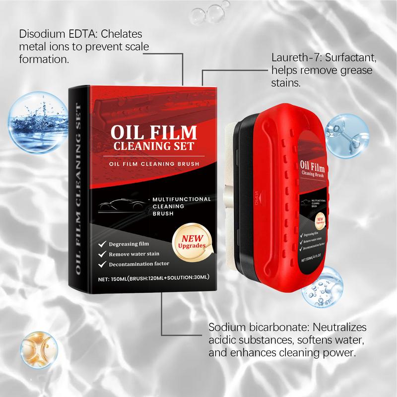 Auto-Ölfilm-Reinigungsbürste, Glasreinigungsbrett mit flüssigem Windschutzscheiben-Reinigungswerkzeug, starker Frontscheibenentferner