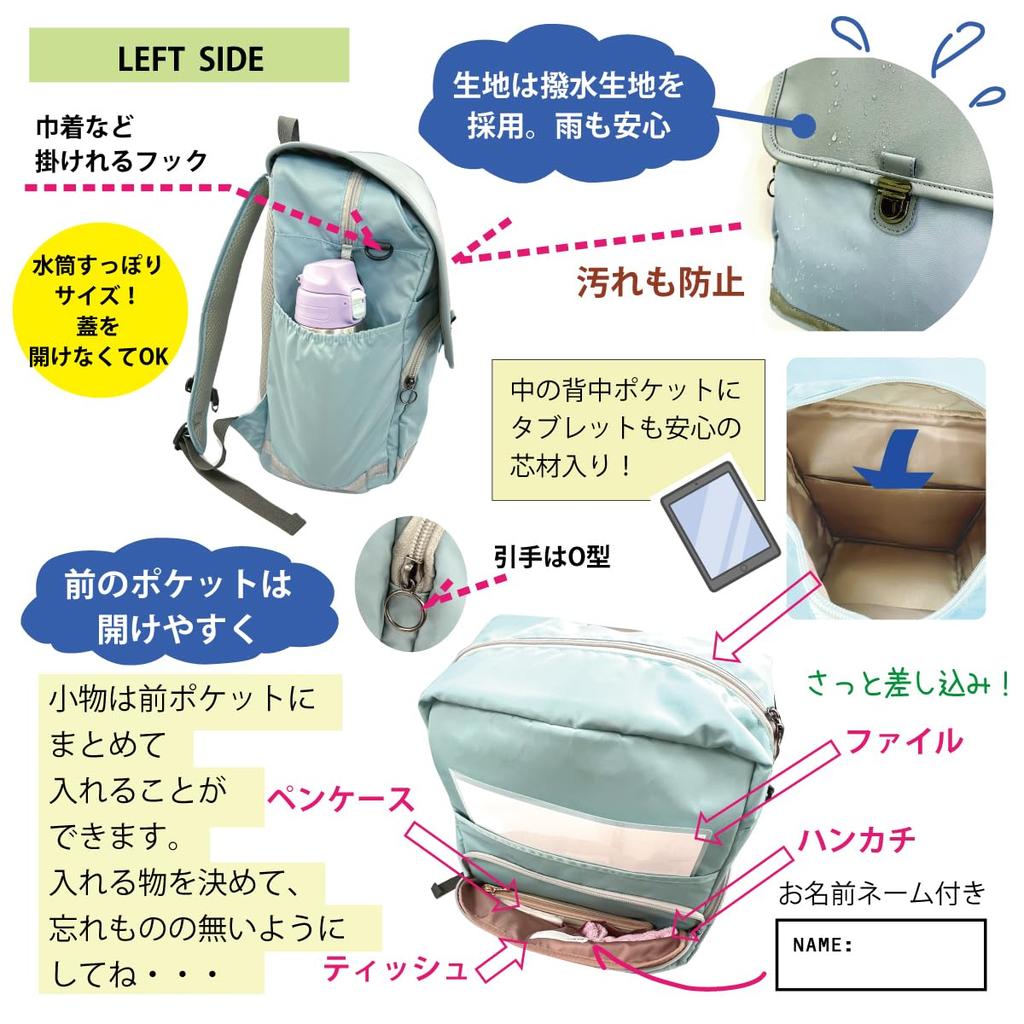 Mirco Lightweight and Large Blue Backpack, Capacity,