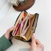 Portefeuille pochette en cuir PU gaufré pour femme 2024 - Grande capacité, Multiples fentes pour cartes, Porte-monnaie, Sac pour téléphone