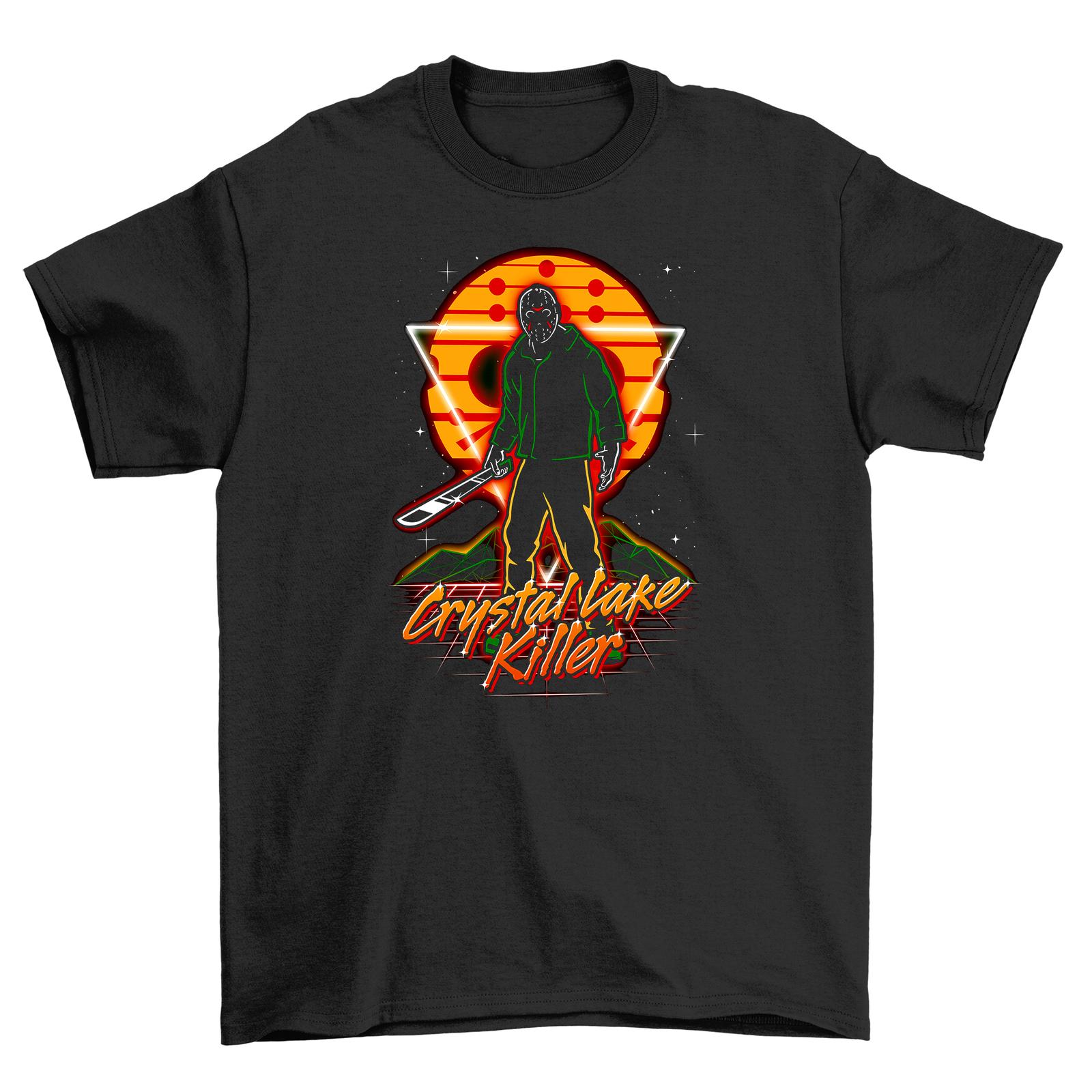 

Crystal Lake Killer: Funny Horror Movie T-Shirt Mens Womens Tees Top - 100% Cotton, Unisex Style for XL