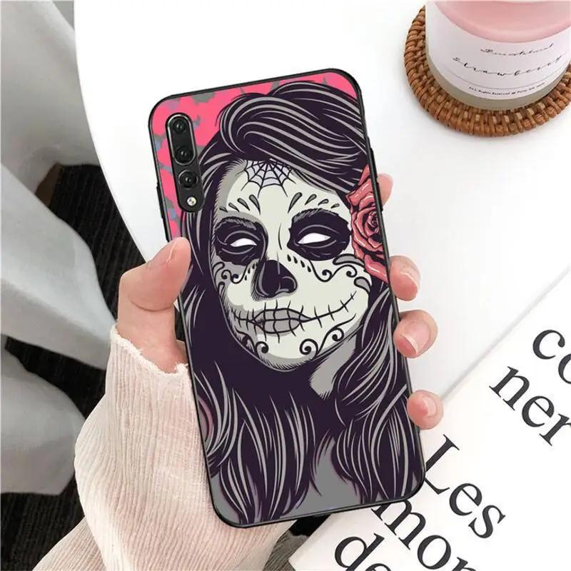RUICHI Mexican Catrina Skull Girl Phone Case For  Xiaomi 9 10 11 PRO LITE Redmi NOTE  7 8 9 A PRO K20 30 PRO