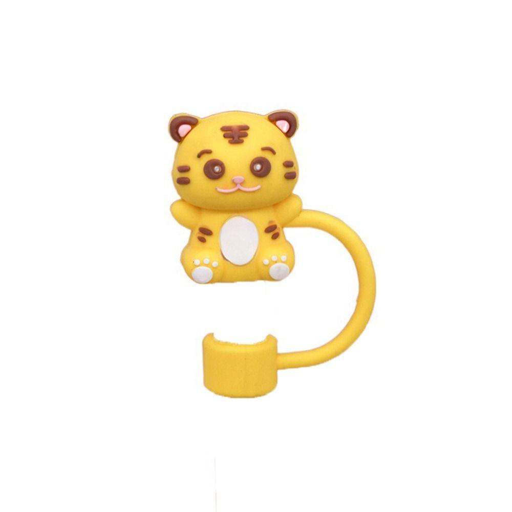 Cup Accessories Drinking Dust Cap Reusable Straw Tips Cover Silicone Straw Plug  Water Glass