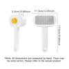 Self Cleaning Dog Brush One Button Automatic Pet Hair Remover Grooming Massage Comb For Cats Dogs Pet Supplies