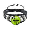 Album BRAT Charli XCX Kreatives Schwarzes Seil Knopf Glas Cabochon Lederarmband Schmuck Charme Fans Geschenk