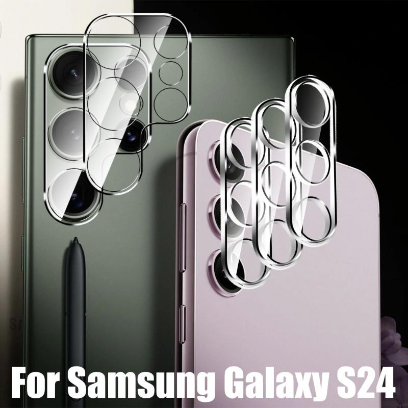 6-in-1 Glass For Samsung Galaxy S24 Ultra HD Anti-Scratch Tempered Glass Screen Protector Camera Lens S24 Plus Phone Front Film