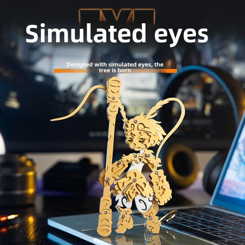 3D Puzzle Cartoon Monkey Metal Model Building Kits for Adults Mechanical Animals Jigsaw DIY Assembly Toy Children Gift P525