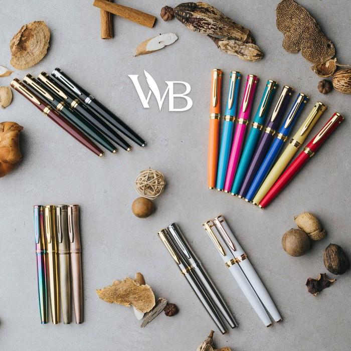 Wordsworth & Black Fountain Pen Set, Extra Fine Nibs, Imperial Blue