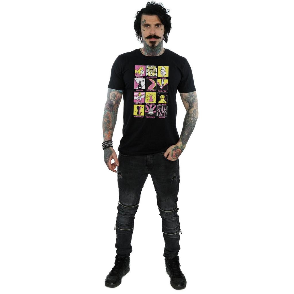 Disney Mens Tinkerbell Squares T-Shirt