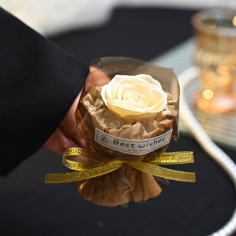 Mini Ficktvålsblomma Bukett Konstgjord Rosblomma Bukett Mors Dag Alla Hjärtans Dag Festpresent Heminredning