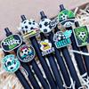 10pcs Black Ink Football Style Pens Creative Gel Pen School Supplies Ballpoint Pens  Students