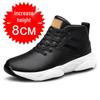 Men's 8CM Height Boosting Sports Shoes - Breathable, Thick Sole, Casual Board Sneakers