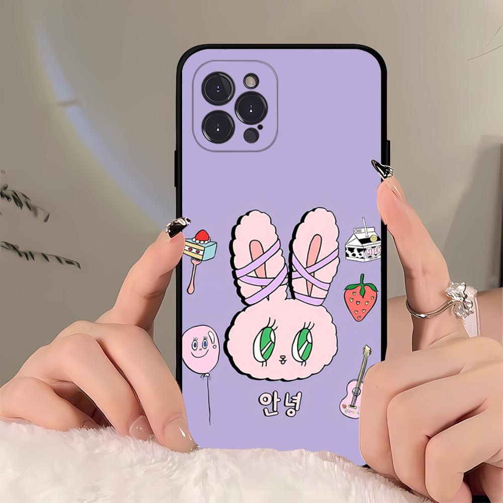 E-Esther B-Bunny Phone Case For iPhone 16 15 14 11 12 13 Mini Pro XS Max Cover 6 7 8 Plus X Funda Shell