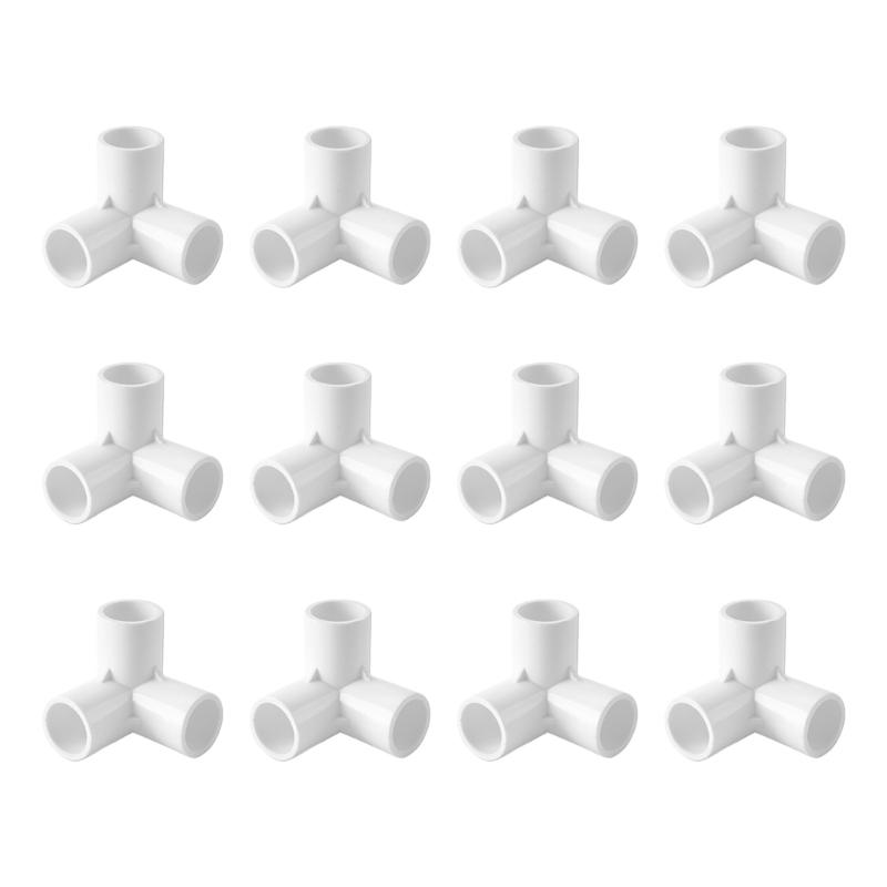 12PCS Professional Water Pipe Couplings Building Furniture Greenhouse Shed Pipe for Home Plumbing and Irrigation Systems