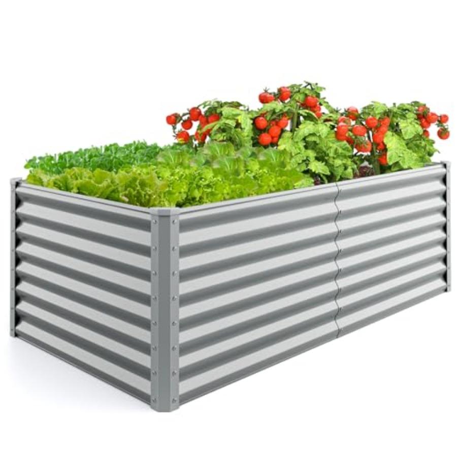 

6x3x2ft Raised Garden Bed Large Metal Elevated Rectangular Planter Bed 271 Gallon Ccity Outdoor Planting Garden Box for Vegetab United States