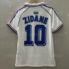 Retro Football Jersey Classic France National Team Style Beckham Zidane Neymar Messi Ronaldo Vintage Soccer Training Shirt