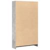 Bookshelf Concrete Grey 80x24x143 cm Engineered Wood