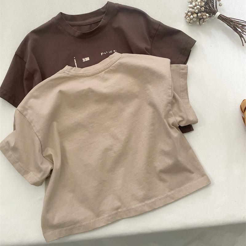 Kinder T-shirt Sommer neue baby Japanischen baumwolle kurzarm gedruckt T-shirt bodenbildung shirt