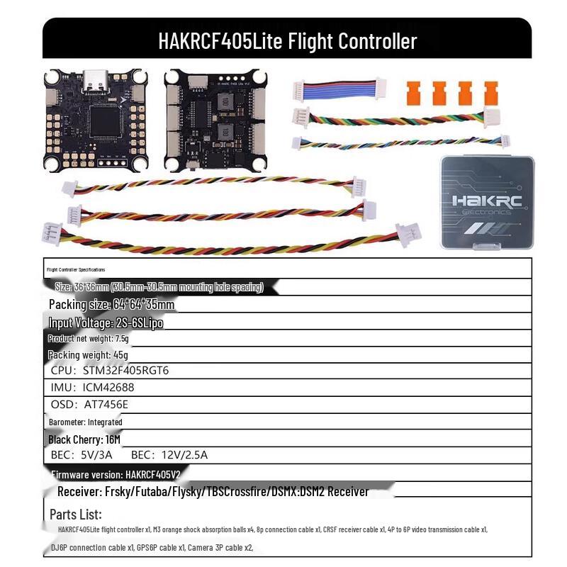 

HSKRC F405 Lite 6S FPV Flight Controller