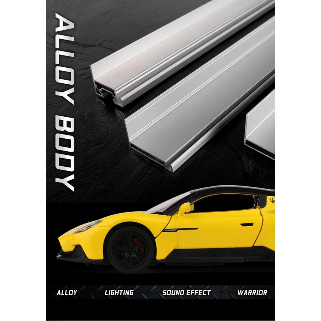 1/32 Maserati MC20 Cabrio Alloy Sports Car Model Diecasts Metal Toy Vehicles Car Model Sound and Light Simulation Kids Toys Gift