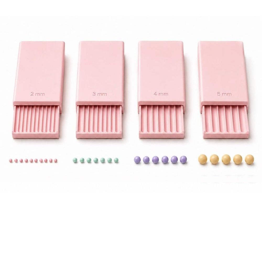 4PCS Smooth Rolling Nail Art Bead Roller 3D Printed Sphere Shaper Roller Polymer Clay Crafts
