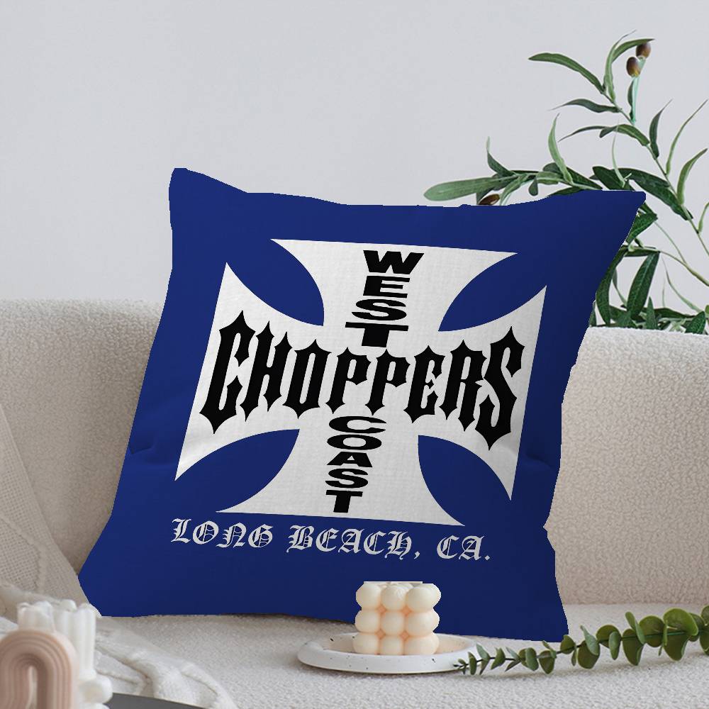 West C-Coast C-Choppers Cushion Cover Polyester Sofa Cushions Decorative Throw Pillows Home Decoration Pillowcover