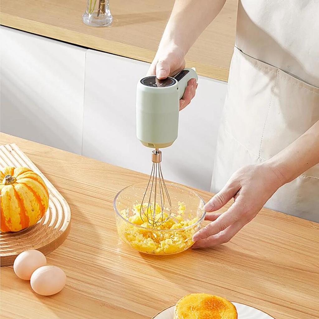 Electric Eggs Beater Household Small Semi-Automatic Eggs Beater Garlic Masher Kitchen Utensils Set Kitchen Appliances On