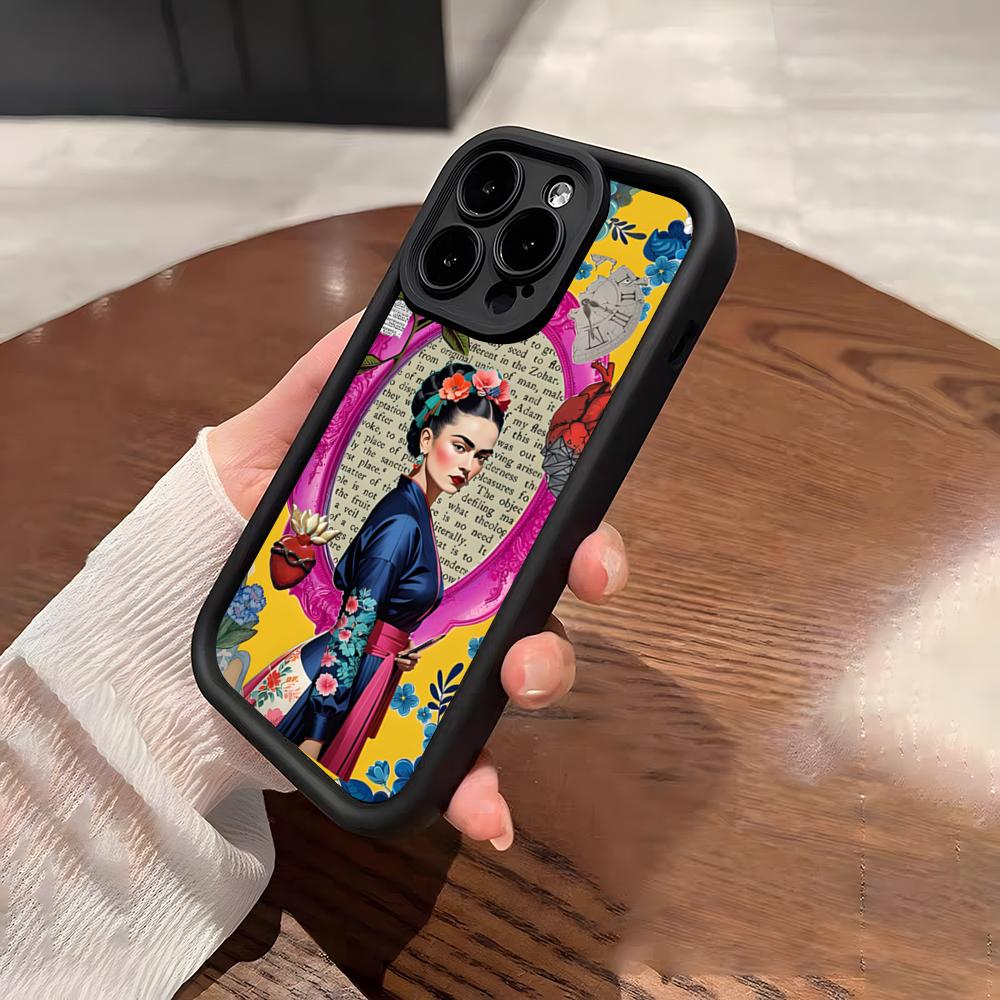 Fashion F-Frida Kahlo Phone Case For IPhone 17 Pro Max 15 Pro 16 14 Plus 12 13 Mini 11 Pro Shockproof Soft Cover