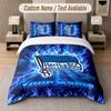 Custom Bedding Set Hertha Bsc Pattern, Print Name Text 1 Duvet Cover Plus 2 Pillowcases Home Textile
