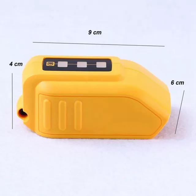 

Адаптер аккумулятора DCB090 для Dewalt 18V 20V с двойным USB Type-C, светодиодный рабочий свет DC, замена